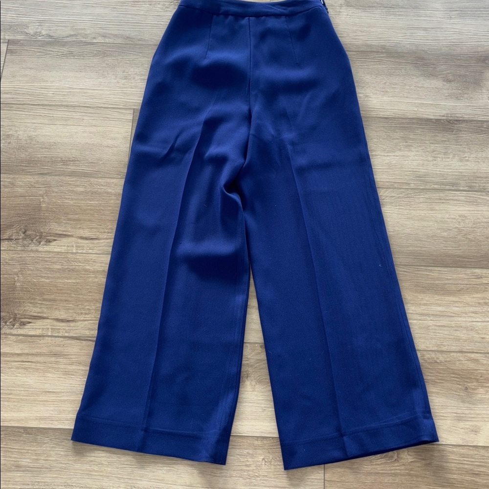 Olarsgrace Women's Royal Blue Wide-Leg Pants size 8 - Picture 8 of 9